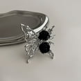 thumbnail image 4 of Soumake Women Ring Exaggerated Opening Gothic Punk Irregular Gift Rhinestone Hollow Butterflies Black Rose Finger Ring Fashion Jewelry, 4 of 7