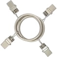 thumbnail image 2 of 30 Pack Curtain Rings with Clips, Heavy Duty Drapery Clip,Tension Rods Hooks, Polish Silver Curtain Hooks Hangers, 2 of 7