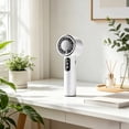 thumbnail image 4 of Handheld Fan, Portable Digital Display Turbine Fan Usb Rechargeable with Adjustable Wind Rate for Outdoor Office Home, 4 of 6