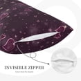 thumbnail image 3 of Rateoe Snowflakes and Hearts Pattern Pillow Covers with Invisible Zipper(Pillows are not Included) Standard Pillowcases-20"x30", 3 of 6