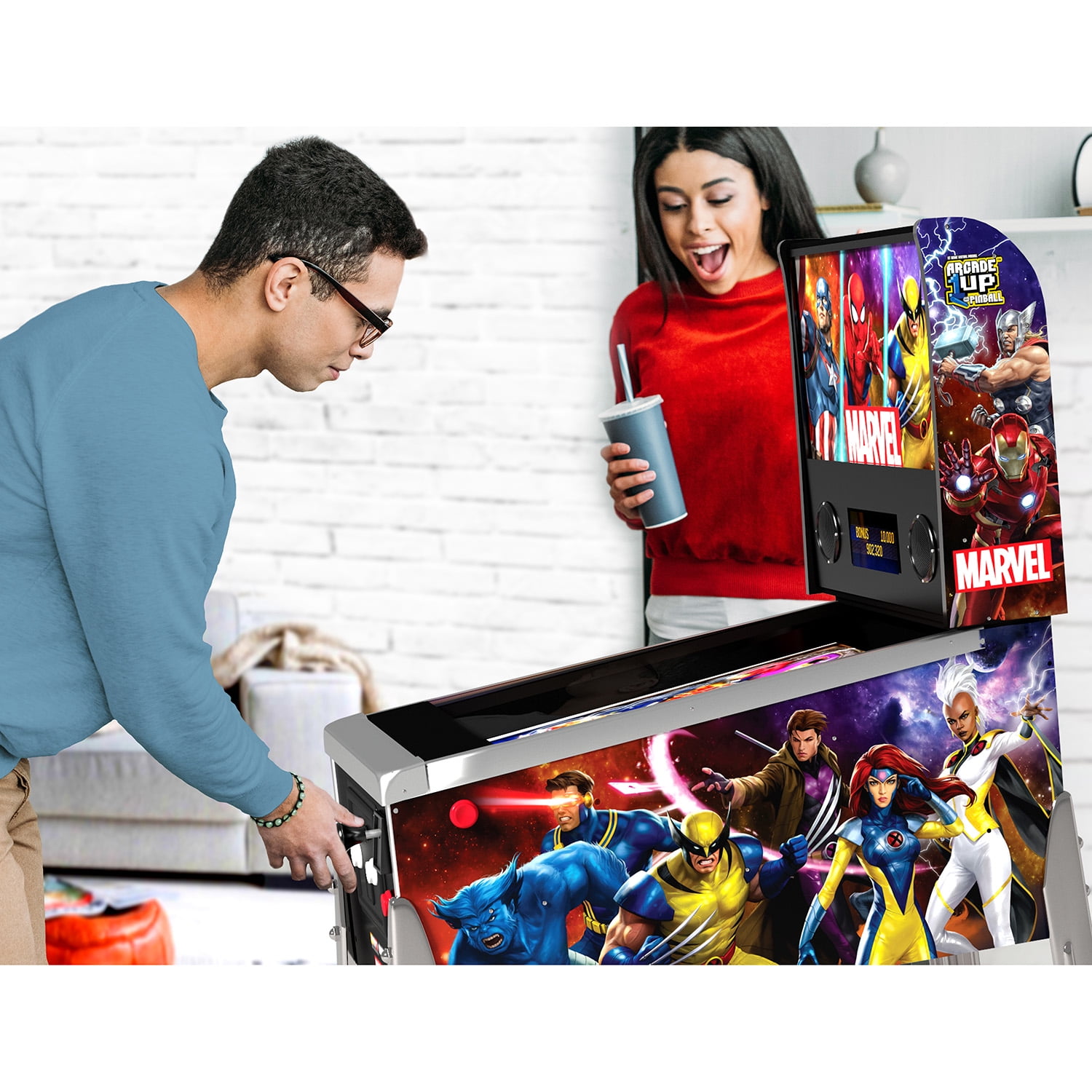 Arcade1Up 195570010914 Marvel Digital Pinball II Game Arcade1Up 195570010914 Marvel Digital Pinball II Game