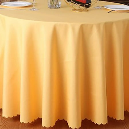 

Evaner Round Tablecloth - Tablecloth Shiny Table Cover for Wedding Banquet Decoration Christmas Party Christmas Buffet Coffee Lines Rectangle Yellow 87 Inch/220 cm