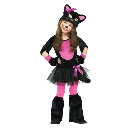 Toddler Black Miss Kitty Cat Costume by FunWorld 110961