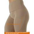 thumbnail image 4 of 3-Pack Women's High Waist Yoga Leggings with Two Side Pockets Sports Legging Pants, 4 of 8