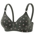 thumbnail image 4 of MEICHEN Wireless Everyday Bra for Women Print Comfort No Underwire Adjustable Strap Full Coverage Tshirt Bras, 4 of 8