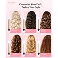 thumbnail image 2 of Juego de varita rizadora de barril largo, BESTOPE PRO 6 en 1 con barril de cerámica para cabello largo/mediano, rizador de varita de pelo intercambiable de 0,35 a 1,25 pulgadas, doble voltaje, incluye, 2 of 5