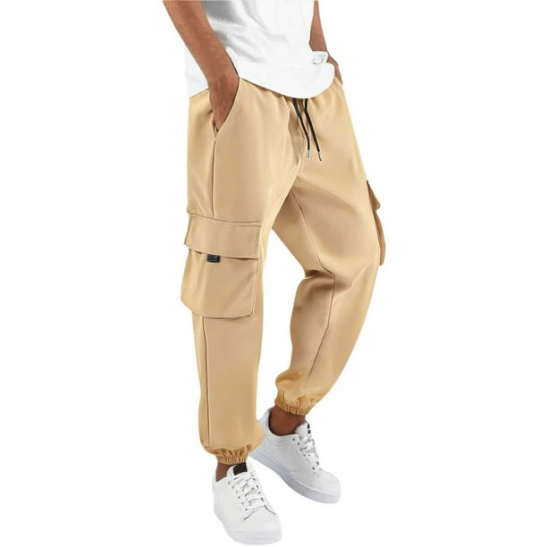 Pantalones cargo de trabajo para hombre: pantalones informales con múltiples bolsillos para todas las estaciones y actividades de ocio
