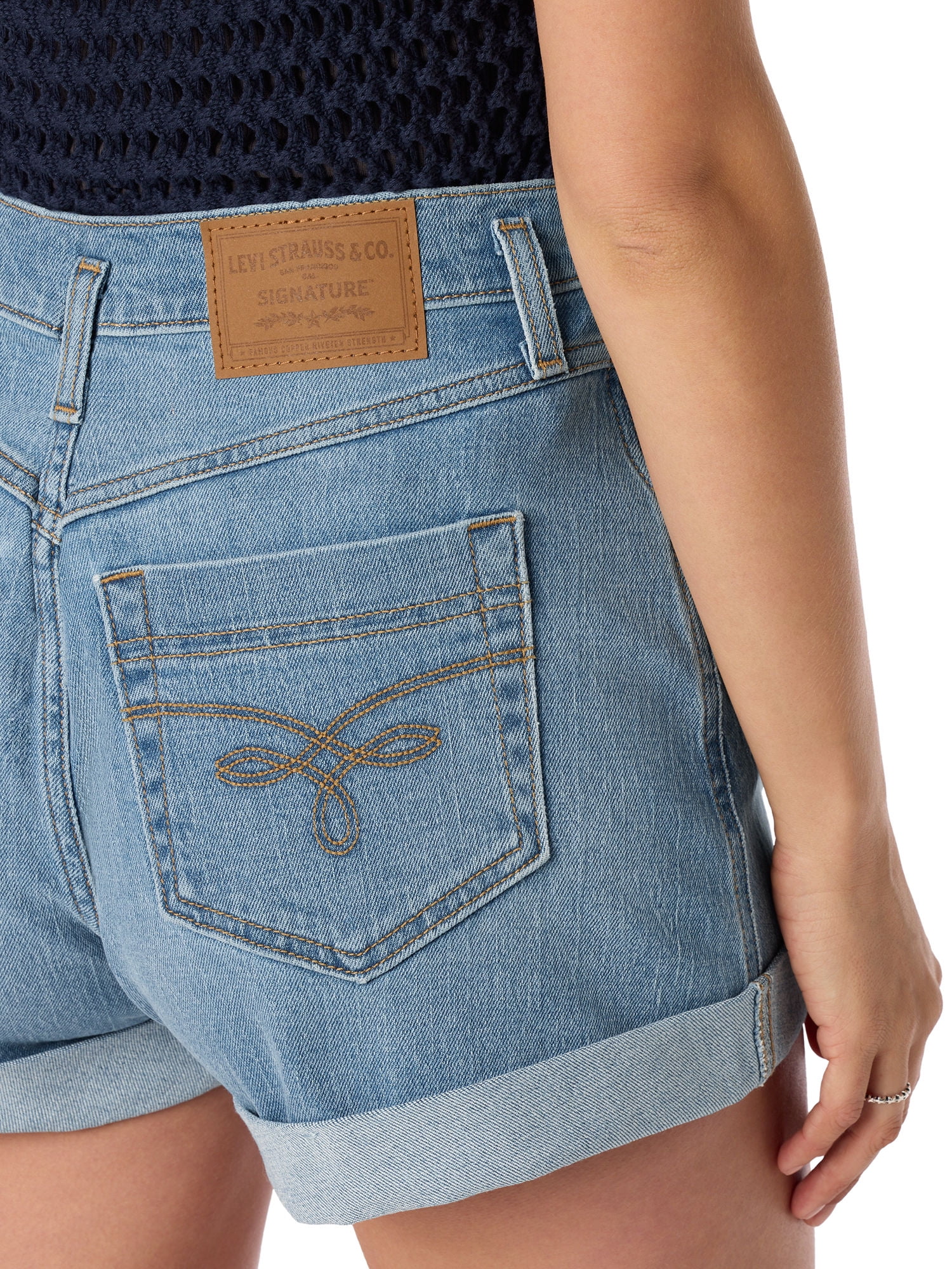 Levi Strauss Signature Women's and Women's Plus A-Line Western Shorts, Sizes 2-18