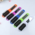 thumbnail image 3 of Travel Comb Mirror Folding Hair Abs Dual-Use Compact Brush Professional Dual-Use Compact Hairdressing Massage Mini Beauty Tools Car Dark Blue, 3 of 9