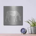 thumbnail image 4 of Luxe Metal Art 'Modern Farm Horse II' by Linda Woods, Metal Wall Art, 12"x12", 4 of 9