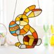 thumbnail image 1 of Adornos de Pascua, regalos de Pascua, conejos de Pascua, estilo acrílico, adorno colgante de granja para ventana, hogar, ventana, jardín, decoración de granja, regalo, colgante, 1 of 7