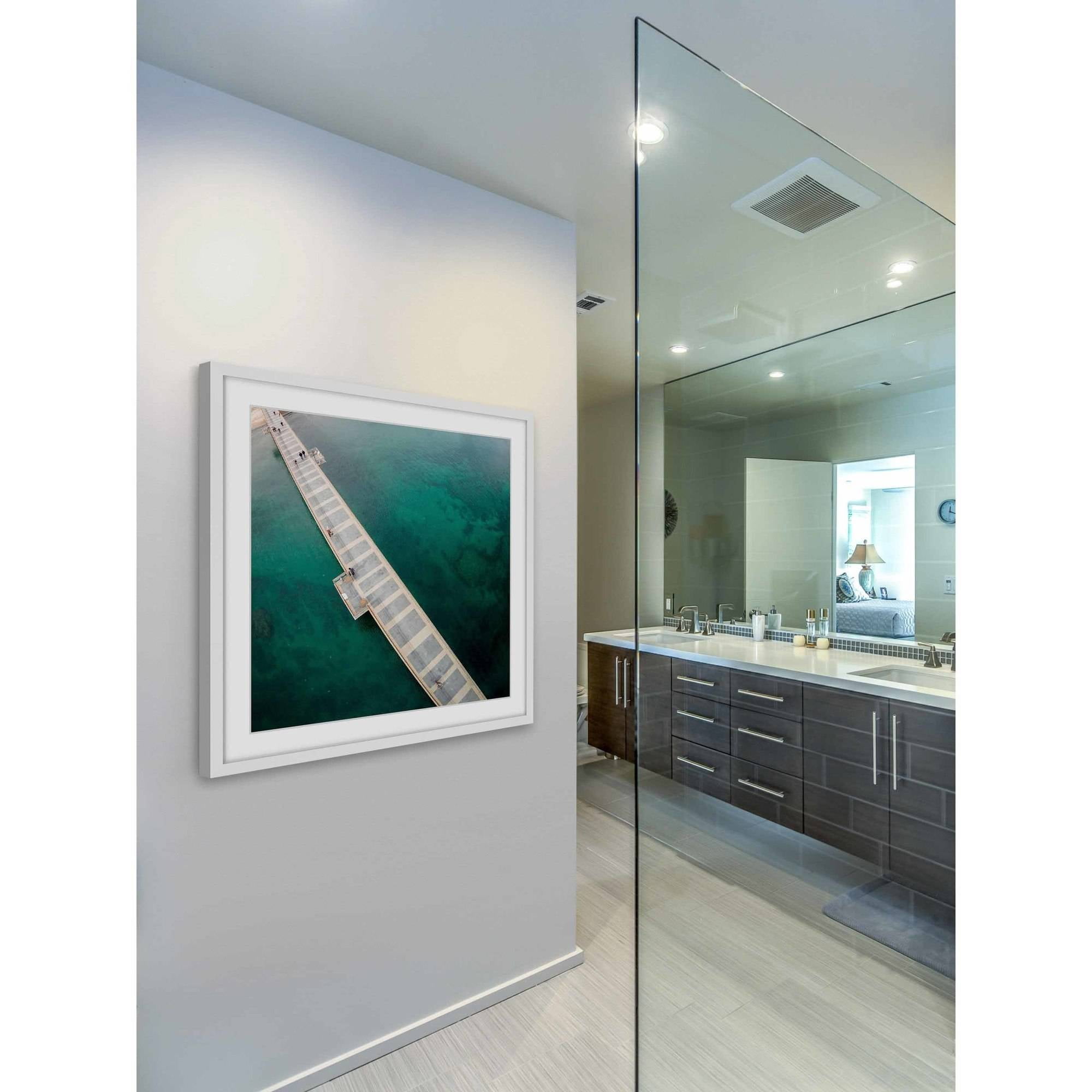 Marmont Hill "Water Walk" By Karolis Janulis Framed Painting Art Print, 12.0" x 1.5"