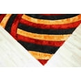 thumbnail image 5 of 4D Shaggy Rug Hand Carved Plush Thick Modern Contemporary Abstract For Living Room Bedroom 6483 (2'6"x7'9" Runner,Burgundy), 5 of 7
