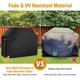 thumbnail image 4 of Fundas para barbacoa Funda impermeable para barbacoa Funda para barbacoa resistente al viento y al desgarro con correas y bolsa de almacenamiento (145x61x117cm), 4 of 5