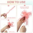 thumbnail image 3 of Large Gift Bow 28x8 Inch, 10 Pack Pull Bows for Gift Wrapping Present Wedding Valentine's Day Decoration, Champagne, 3 of 7