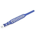 thumbnail image 2 of Collier pour Chien en Cuir avec Rivets Cloutés pour Chats Chiots Petits Moyens Animaux Bleu Foncé 37*2.5CM, 2 of 8
