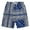 Y-Navy7019, variant on Men Boho Drawstring Waist Paisley Print Summer Beach Shorts Male Bottoms