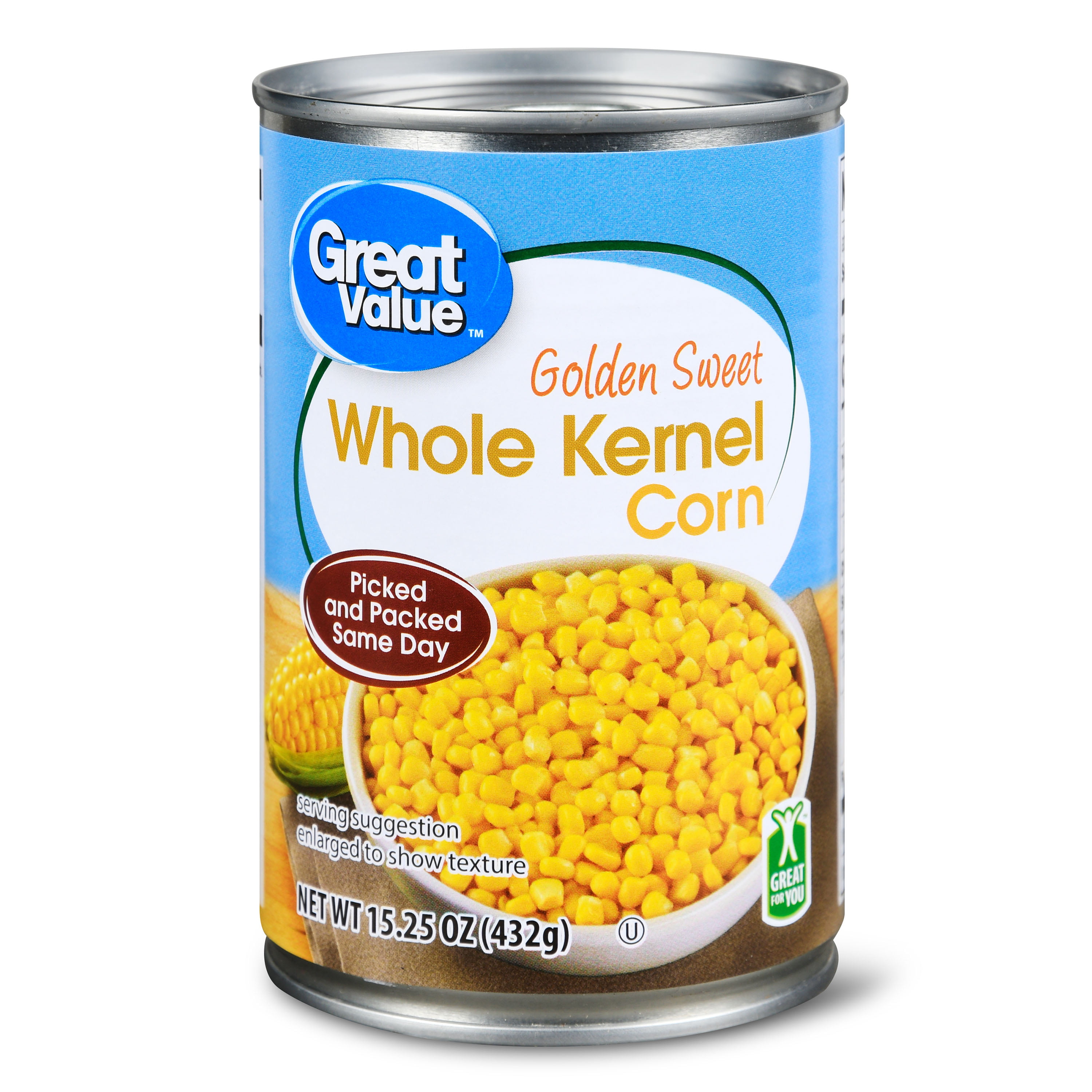 Great Value Golden Sweet Whole Kernel Corn, 15 Oz - Walmart.com