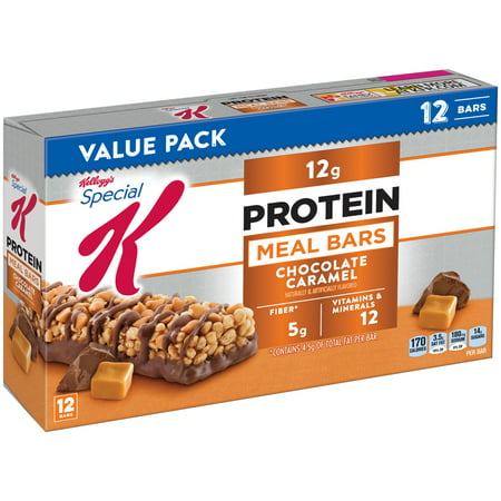 Kellogg's Special K Protein Meal Bar, Chocolate Caramel, 12g Protein, 12 (Best Protein Meal Bars)