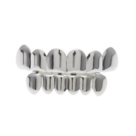 DESIGNICE 1 Set Men Women Gold Plated Hip Hop Teeth Grillz Top Bottom Grill Teeth