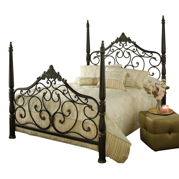 Hilale Parkwood Victorian Metal, Victorian Bed King
