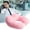 Pink&nbsp;PK, variant on Xecvkr U Shaped Neck Pillow Hump Design Travel Soft Breathable Microbead Support Stretch Compact Portable Ergonomic Attachment 10.2x11.4x3.9in 1pc