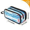 thumbnail image 4 of FORMRS Pencil Case with 3 Compartments Zipper Pouch, Elementary School Level and up, Yellow Sailboats, 4 of 8