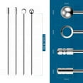 thumbnail image 2 of Fitup 10Pcs Cocktail Picks Stick, Stainless Steel Martini Picks, Reusable Metal Cocktail Skewers Olives Appetizers, 2 of 10