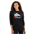 thumbnail image 3 of Dominican Pride Parade Country Flag Long Sleeve TShirt Men Women Brisco Brands S, 3 of 5