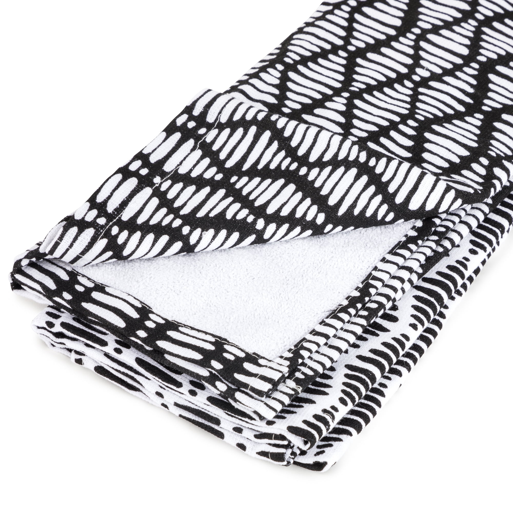 C&f Home Black & White Stripe Woven Cotton Kitchen Towel : Target