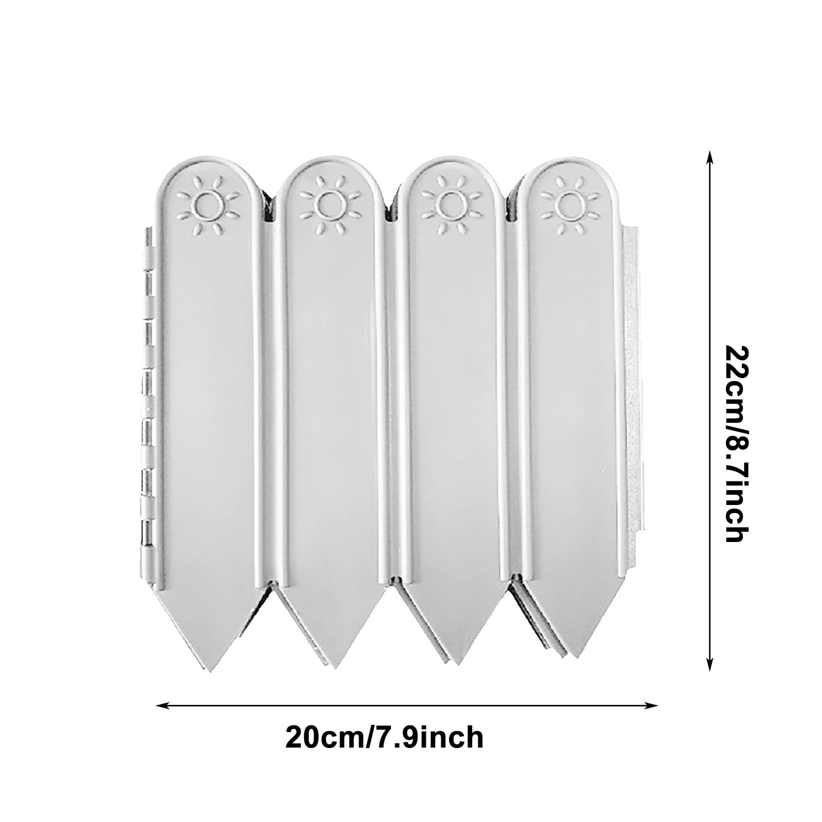 SouMaox Garden Edging Border Modular Interlocking Fence Decorative Flower Bed Panel Landscape Divider for Outdoor Courtyard Lawn Decoration