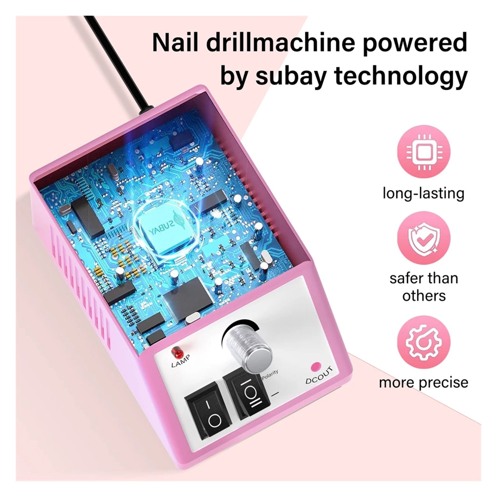 20000 RPM Manicure Drill Machine Set Electric Nail Drill Machine Gel Polish Remover Portable Nail Polisher Equipment