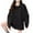 Black, variant on Womens Casual Comfy Loose Blouses Sweatshirts Fashionable Women's Long-sleeved Solid Color Round Neck Pullover Loose And Casual Sweatshirt