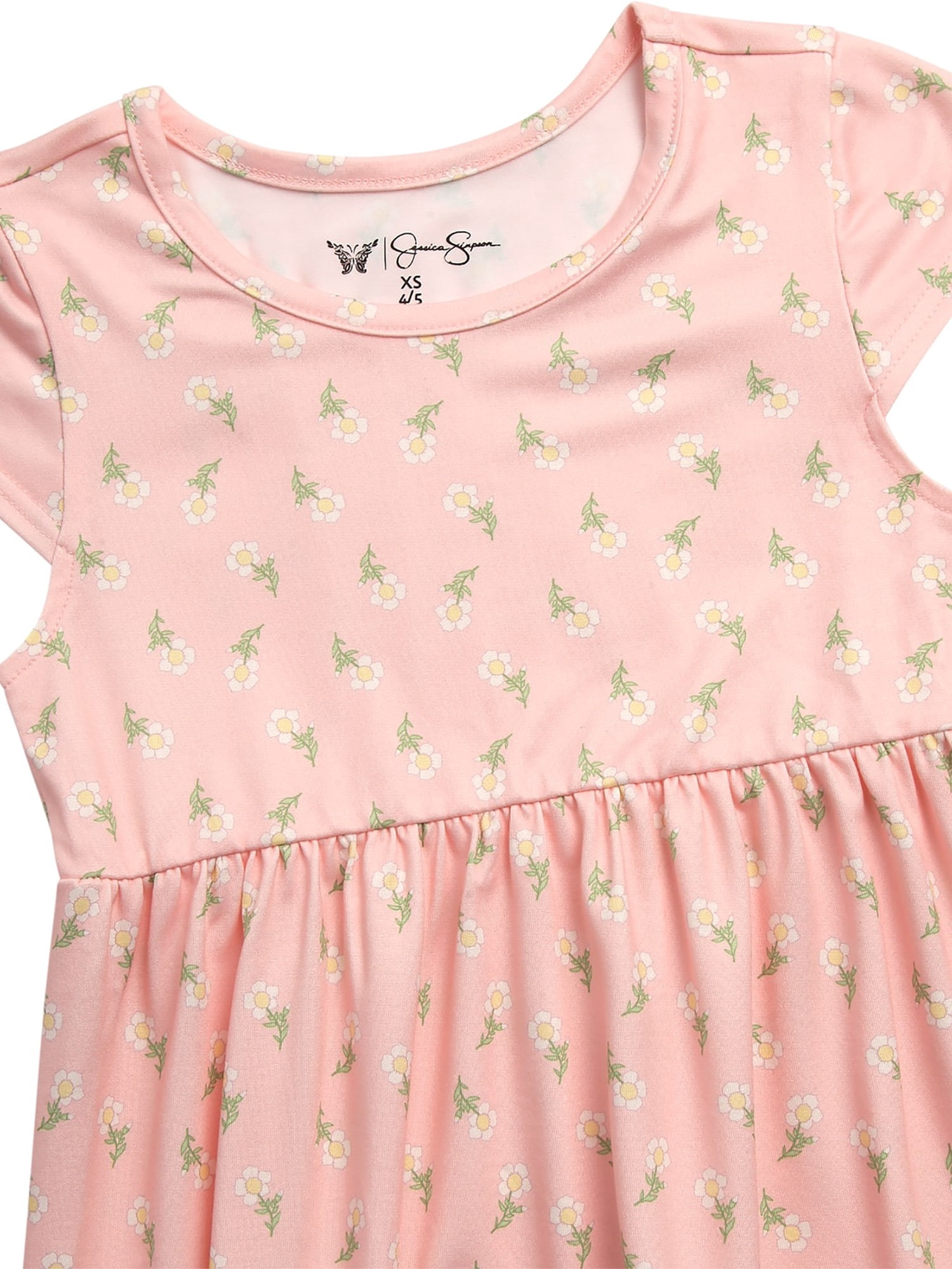 Jessica Simpson Girls' Two Pack Knit All-over Print Dress Set, Sizes 4-16
