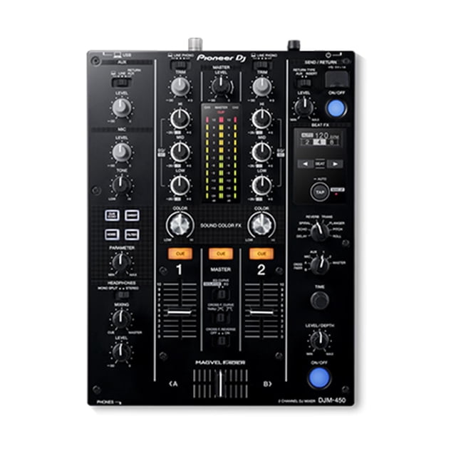 PIONEER Mezcladora DJ de 2 Canales con Beat FX DJM-450 PIONEER