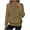 Khaki, variant on QQAMB Sweatshirts for Women Jacquard Quarter Zip Loose Long Sleeve with Pockets Fall Winter Pullover Tops Khaki XL