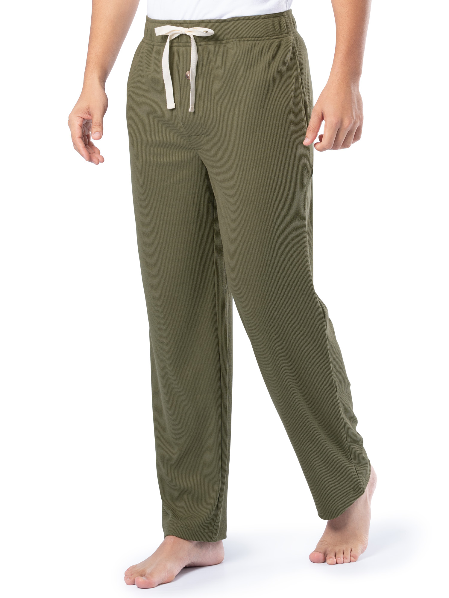 Fruit of the Loom Men's Rib Knit Sleep Pant, Sizes S-5XL