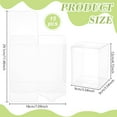 thumbnail image 2 of 15 cajas de regalo transparentes de 3,5 x 3,5 x 4,7 pulgadas, plegables, transparentes, para regalos y golosinas., 2 of 5
