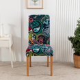 thumbnail image 2 of Chair Covers for Dining Room Set of 6,Stretch Spandex Parsons Chair Slipcovers 6 Pack,Removable Washable Chair Protector for Kitchen,Diner,Party,Wedding, 2 of 5