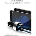 thumbnail image 2 of Dual USB Car Charger,4.8A Output,Cigarette Lighter Voltage Meter Compatible for Apple iPhone,iPad,Samsung Galaxy,LG,Google Nexus,USB Charging Devices, 2 of 7