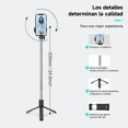 thumbnail image 5 of Palo de Selfie con Luz de Relleno, Soporte para Transmisión en Vivo, Trípode Plegable, Bluetooth, Telescópico Largo, Accesorios para Teléfonos Móviles, 5 of 5