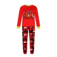 thumbnail image 5 of Matching Family Christmas Pajamas, Red Merry Christmas Print Long Sleeve Tops with Plaid Pants, Holiday Sleepwear for Women Men Family, 5 of 6
