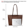 thumbnail image 2 of SENDEFN Purses and Handbags Women Fashion Tote Bag Shoulder Bags Top Handle Satchel Purses Leather Handbag, 2 of 6