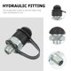 thumbnail image 4 of 4 piezas de accesorios para herramientas de unión de tuberías de aceite, conector rápido de acero para tractor, 4 of 6