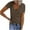Brown-02, variant on STETMN Women Short Sleeve Deep V Neck Tops Fitted Cotton Summer Loose Casual Vacation Tshirt Tee