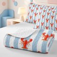 thumbnail image 4 of Erosebridal Modern Striped Quilt Full,Line Art Full Bedspread Sets,3 Pieces,1 Coverlet and 2 Pillowcases, 4 of 7