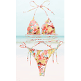 thumbnail image 2 of Meloria Swim and Fashion Sexy Padded Floral Batch Printing Halter-Neck Backless Bikini Set, 2 of 5