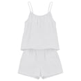 thumbnail image 4 of Gamivast Two Piece Outfits for Women Summer Crinkled Cami Top & Shorts Set Spaghetti Strap Lounge Sets Casual Beach Vacation Wear Loose Fit, 4 of 8