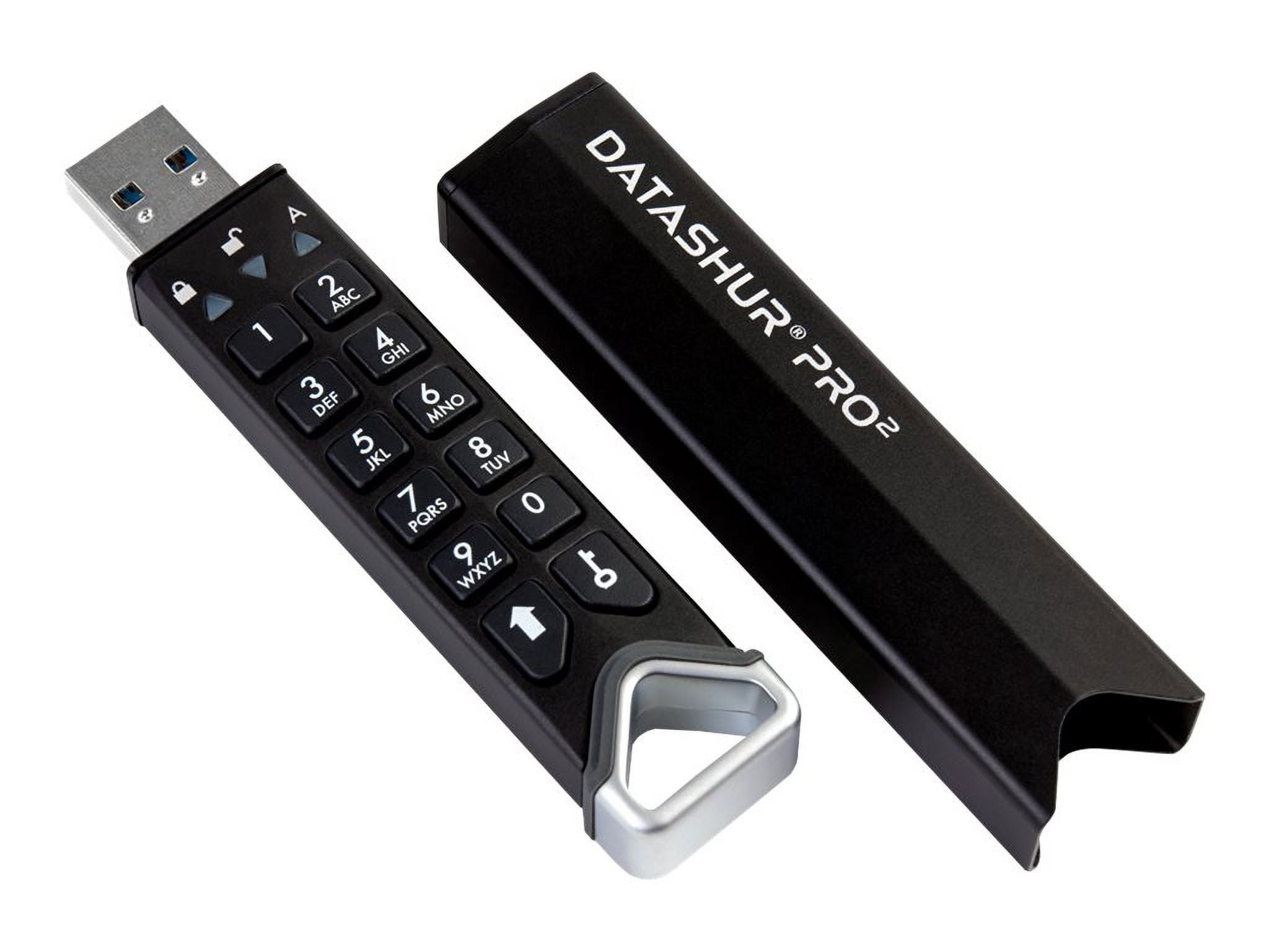 iStorage datAshur PRO2 512 GB | Secure Flash Drive | FIPS 140-2 Level 3 Certified | PIN protected | Dust/Water-Resistant | Incorporated Common Criteria EAL 5+ | TAA Compliant - 512 GB - USB 3.2 (Ge...