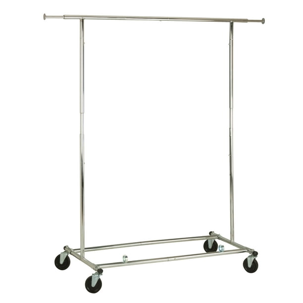 Do Collapsible With Wheels Garment Rack, Covered Garment Racks